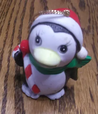 Buy Vintage Christmas 2 3/4  Penguin Ceramic Bell Ornament Marked JSNY Taiwan • 4.75£