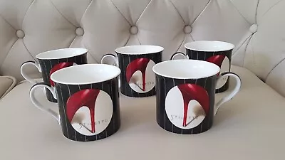 Buy Kent Pottery Mug Coffee Tea Cup Mug Red Black Ceramic X 5. Mistress Red Stiletto • 34£