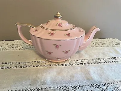 Buy Vintage Sadler Roses Chintz Pink Teapot Porcelain England Gold Trim 2353  EUC • 95.90£