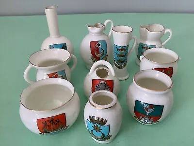Buy W H Goss - Collection Of 10 Pieces Of Crested Ware • 2.99£