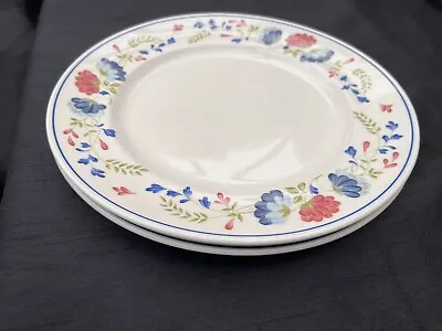 Buy BHS Priory Floral Tableware, Dinner Plate 25.5cm / 10 Inch, White & Blue • 19.99£