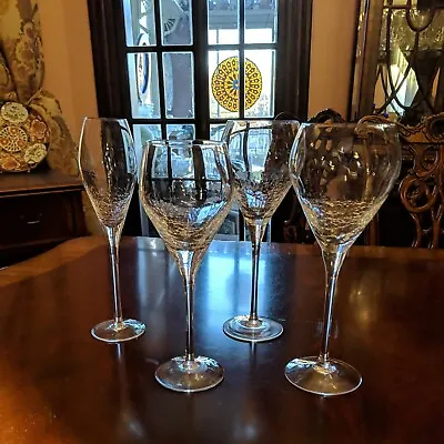 Buy Pier 1 REFLECTIONS Crackle Wine Glass/Water Goblet/Flute Clear Sold Separately • 14.47£