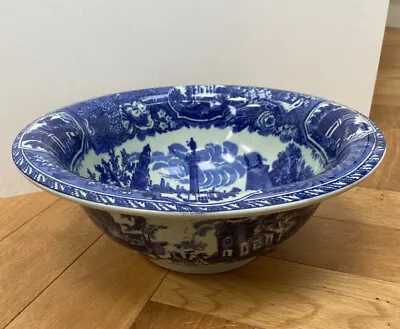 Buy Victoria Ware Ironstone Blue And White Ceramic Basin Bowl • 39.99£