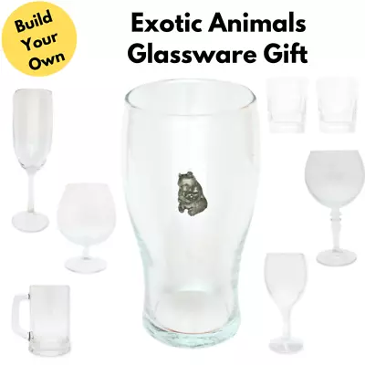 Buy Exotic Animals Drinking Glasses & Spirit Glassware Gifts • 24.99£