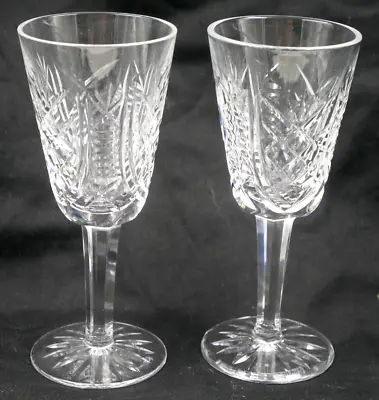 Buy Lovely Pair Of Waterford Crystal   Clare   Sherry Cut Glass Unused 5  Glasses • 19.95£
