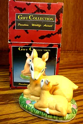 Buy Mother & Baby Deer 4  Porcelain Wildlife Animal Figurine Gift Collection     659 • 12.97£