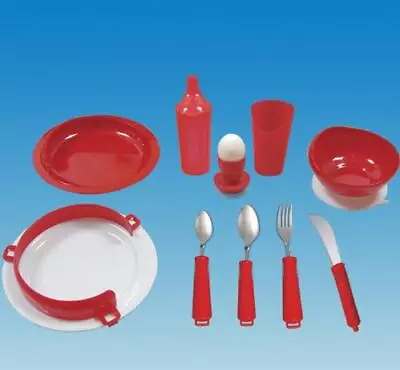 Buy Deluxe Tableware Dining Set Independent Eating Aids White • 71.95£