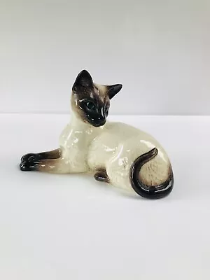 Buy Vintage Beswick Siamese Cat, No.1558, Lying Great Condition • 14.99£
