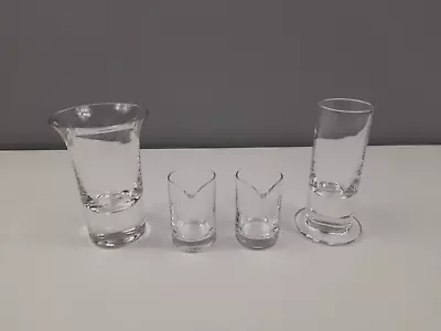 Buy 4 Pieces Of Dartington Glass - Remains Of Labels Visible - Good Condition • 15£