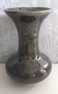 Buy Vintage Fosters Pottery Drip Finish Glazed Green Vase 14cm  • 9.99£
