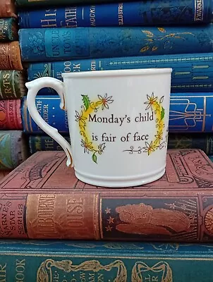 Buy Royal Worcester England Monday's Child Days Of The Week Series Mug - Girl • 14.99£