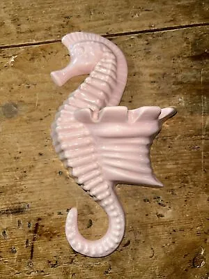 Buy Vintage Babbacombe Devon Pottery Pink Wall Pocket / Flower Vase Seahorse • 20£