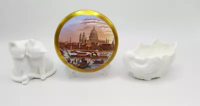 Buy Coalport Bone China. Shell. Cats. Trinket Box St Pauls Cathedral & River Pageant • 7.99£