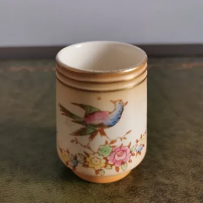Buy Vintage Ceramic Green Tea Cup Mug. Oriental Bird Design. • 8.99£