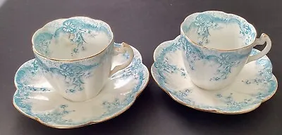 Buy Two Antique Wileman / Foley China / Shelley Duos Pattern 5900 • 22£