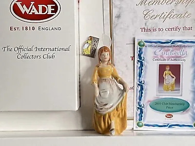 Buy Wade Cinderella - Collectors' Club Figure 2001 - Membership Certificate Boxed • 14.99£