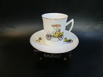 Buy Vintage F.C.E. Longport  Bone China Tea Cup & Saucer  Antique Winton Car  1893  • 4.97£