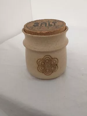 Buy Vintage Jersey Pottery Large Lidded Condiment Jar Retro Salt (H12) • 7.99£