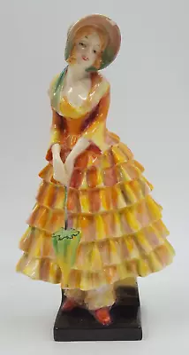 Buy Royal Doulton Priscilla Figurine HN1501 Lady Holding Parasol Yellow & Green 8  • 59.99£