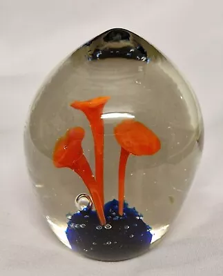 Buy Vintage Egg Shaped Glass Paperweight • 10£