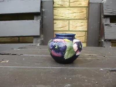 Buy Moorcroft Pottery Pansy Pattern Vase • 145£