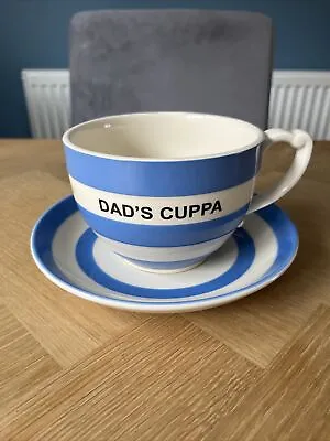 Buy T G Green Cornishware DAD’S CUPPA Cup & Saucer Exclusively For John Lewis • 49.99£