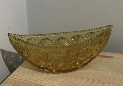 Buy Antique George Davidson Glass Boat Shape Bowl, War Of The Roses Pattern • 5£
