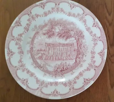 Buy Chatsworth House Plate Pink English Ironstone • 3.29£