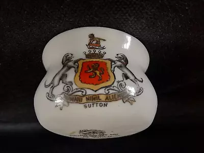 Buy Goss Crested China - SUTTON Crest - Rayleigh Ancient Cooking Pot - Goss. • 5.75£