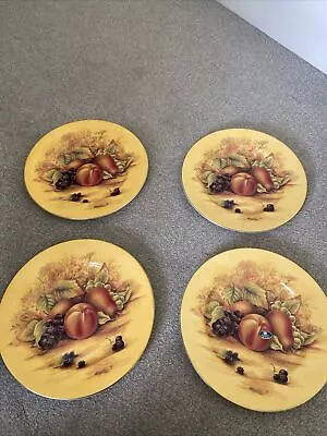 Buy X4 Aynsley Orchard Gold Bone China 10 Inch Dinner Plate 1st Quality • 120£