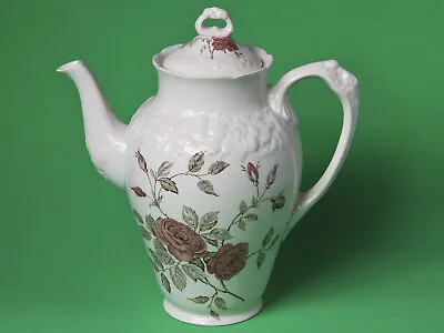 Buy Crown Ducal A.G.R. England Hand Engraved Painted Ducal Rose Large Teapot • 119.40£