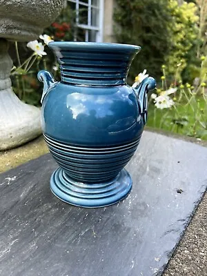 Buy Dartmouth Pottery Dark Blue Vase . Devon Vintage 96 • 29£