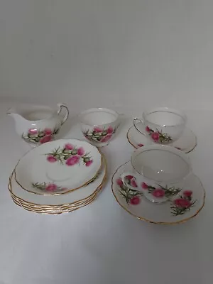 Buy Bone China - Colclough Range Cups, Saucers And Side Plate Pieces Set • 20£