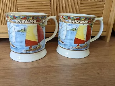 Buy A Pair Of Queens Fine Bone China Sailing Mugs • 12£
