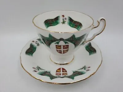 Buy Royal Adderley England Newfoundland Tartan Teacup & Saucer Fine Bone China NICE  • 14.08£
