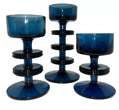 Buy Wedgwood Sheringham Set Of Three Disc Glass Candle Holder Ronald Stennett-Wilson • 710.32£