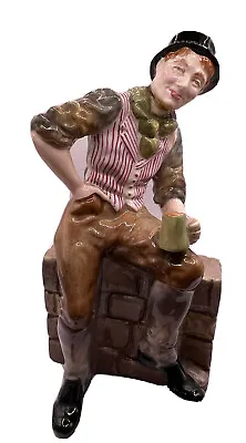 Buy VTG Crown Staffordshire England Sam Weller Dickens Figurine Lad On Wall W Pint • 42.60£