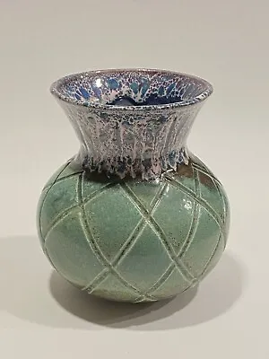 Buy Scottish Thistle Flower Design Glazed Pottery • Signed: W. Ladard • 46.26£