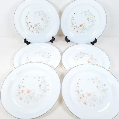Buy Pyrex Emily Spring Garden Dinner Plates 25cm Floral Milk Glass Vintage England 6 • 28.22£