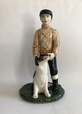 Buy Coll Pottery Isle Of Lewis Hebridean Shepherd & Sheepdog Sheep Dog Figurine • 38£