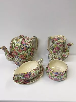 Buy Royal Winton Grimwades Summertime Chintz Teapot, Coffee Pot And Cream Jug Etc. • 60£