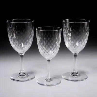 Buy Baccarat Paris France Cut Crystal Claret Wine Water Goblet 3pc Mixed Lot 6.5  7  • 115.08£