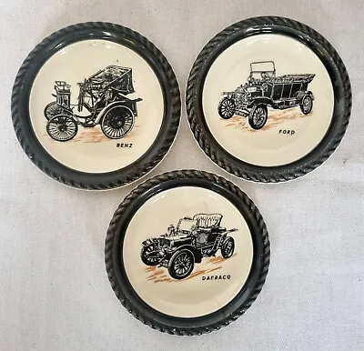Buy Classic Cars Collector Plates Wade England Ford Mercedes Darracq Vintage China • 19£