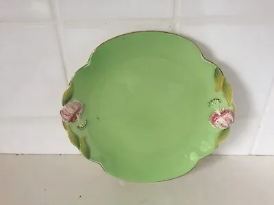 Buy Royal Winton Grimwades Tiger Lilly Cake Plate GREEN Art Deco 1930s/40s • 14£