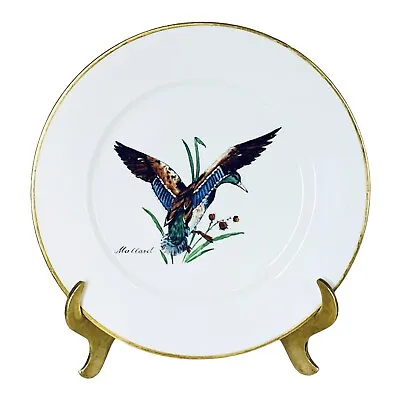 Buy Wheeling Decorating Glass China WHD39 MALLARD Game Bird Handmade Salad Plate NEW • 34.69£