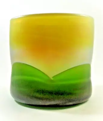 Buy Carl Radke Phoenix Studio Favrile Rare 1979 Art Glass Vase 3.5 Hx4 W: Pristine! • 167.66£
