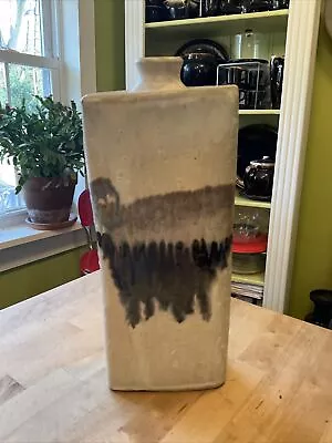 Buy Judy Jackson New York Early Hand Thrown 12” Abstract Vase Bottle Signed Pottery • 52.83£