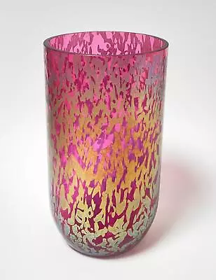 Buy Royal Brierley Studio Metallic Iridescent British Art Glass Vase Signed • 118.82£