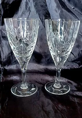Buy Pair Of Stuart Crystal CONCERTO Wine Glasses 6.3/4 Inches Tall. • 6£