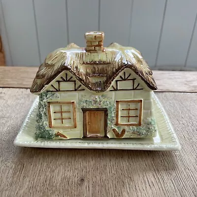Buy Keele Street Pottery English Cottage Ware Covered Butter / Cheese Dish VINTAGE • 7.99£
